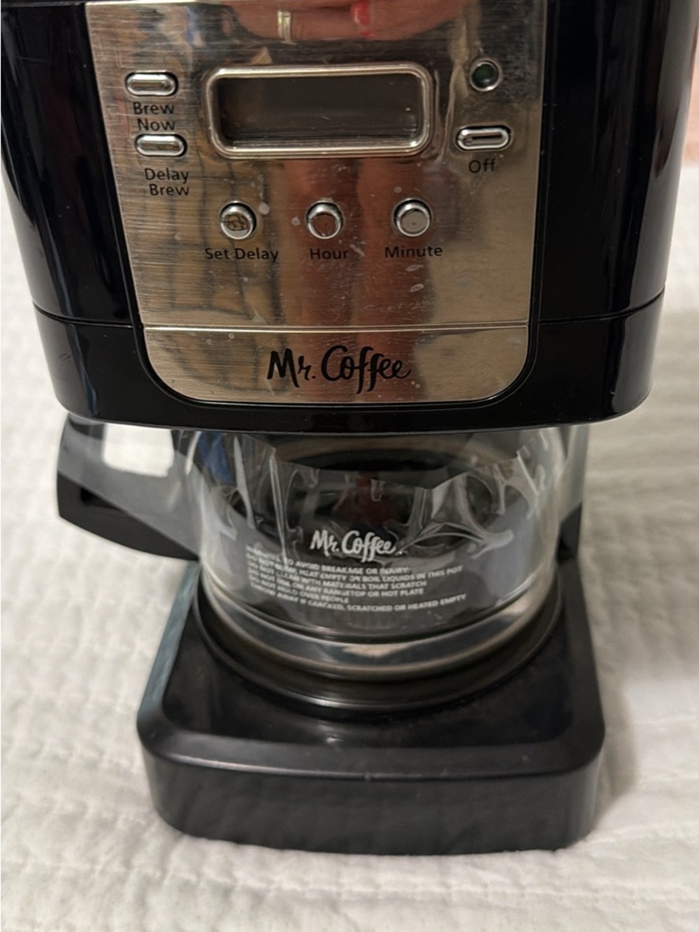 Mr. Coffee Programmable Drip Coffee Maker in Black